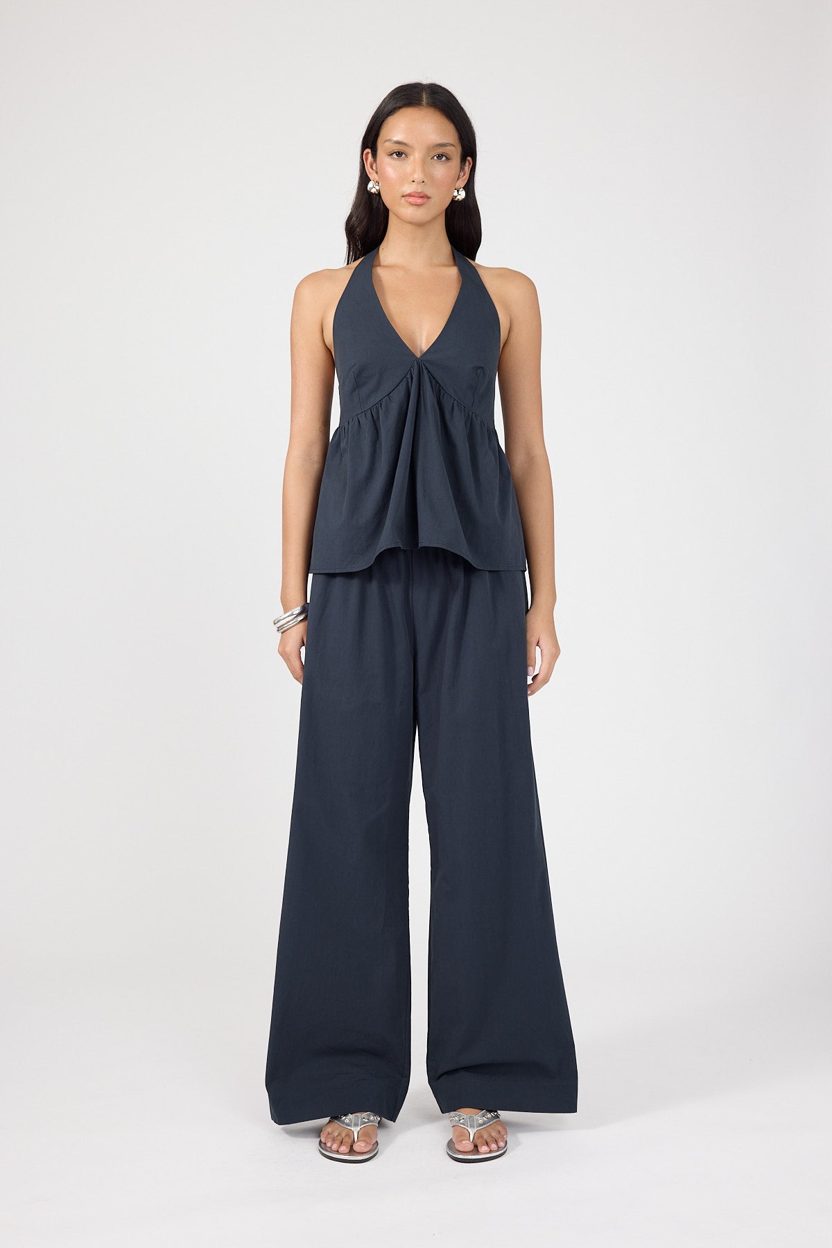 Perfect Stranger Zola Halter Top Ink Blue