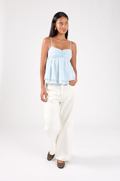 Perfect Stranger Liora Cami Top Light Blue