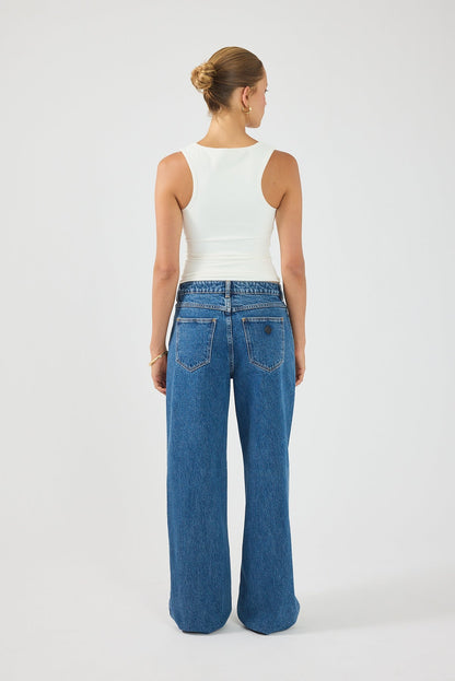 Perfect Stranger Luma Stretch Tank Top White