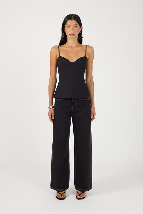 Perfect Stranger Rio Bodice Top Black