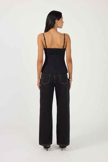 Perfect Stranger Rio Bodice Top Black