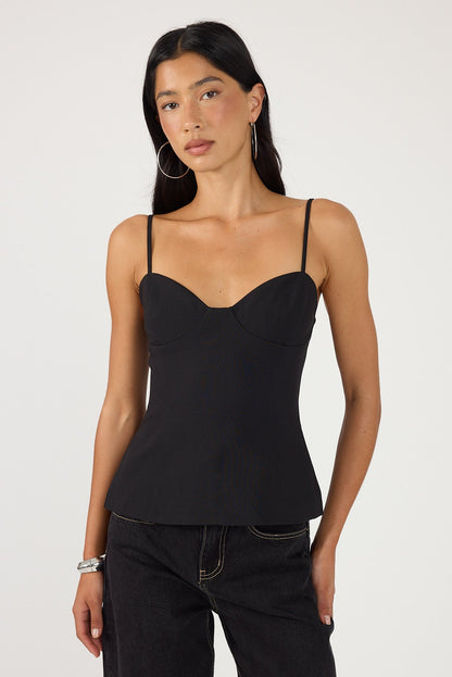 Perfect Stranger Rio Bodice Top Black