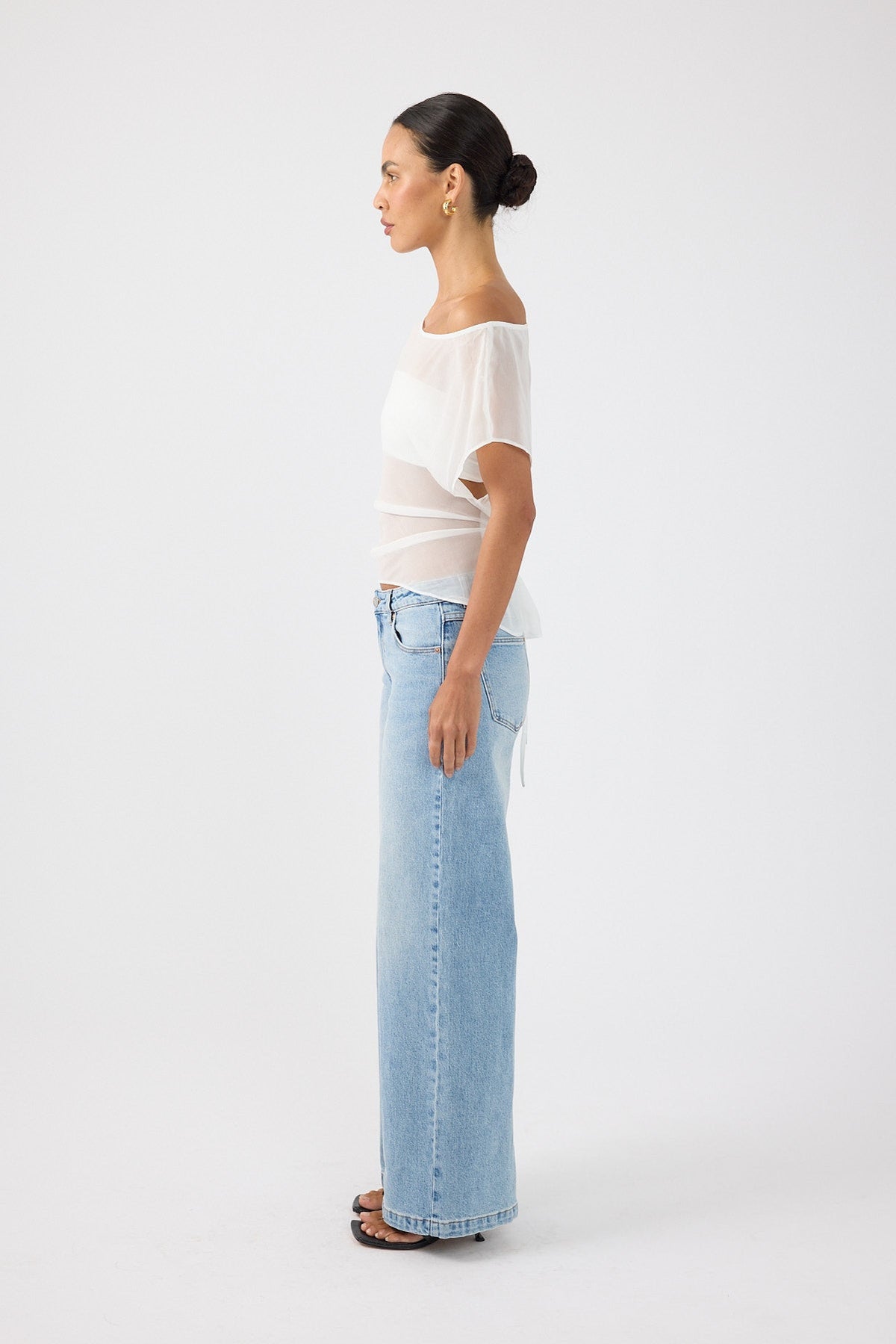 Perfect Stranger Orla Sheer Top White