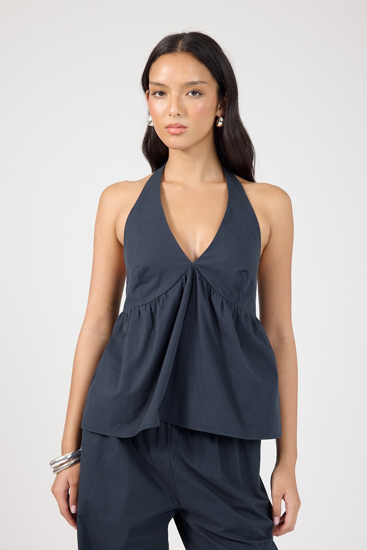 Perfect Stranger Zola Halter Top Ink Blue