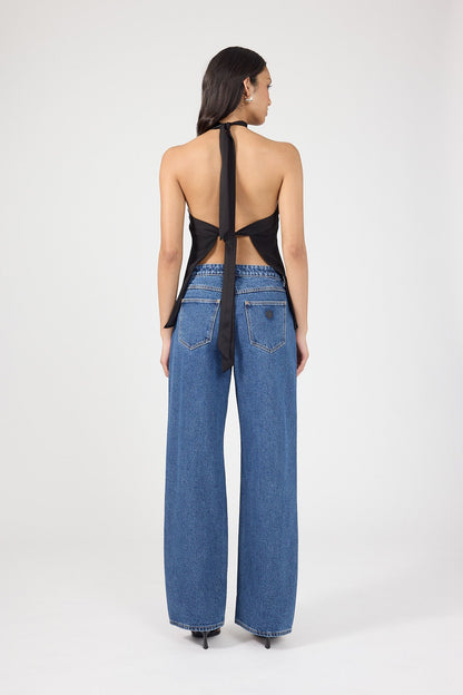 Perfect Stranger Lyra Halter Top Black