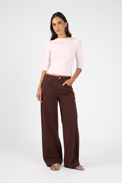 Perfect Stranger Classic 3/4 Sleeve T-shirt Dusty Pink