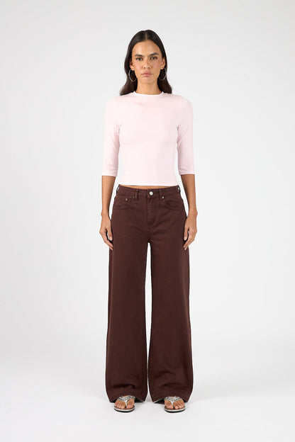 Perfect Stranger Classic 3/4 Sleeve T-shirt Dusty Pink