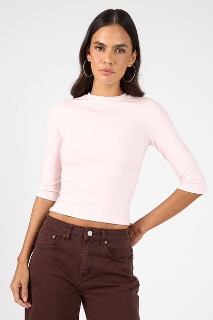 Perfect Stranger Classic 3/4 Sleeve T-shirt Dusty Pink