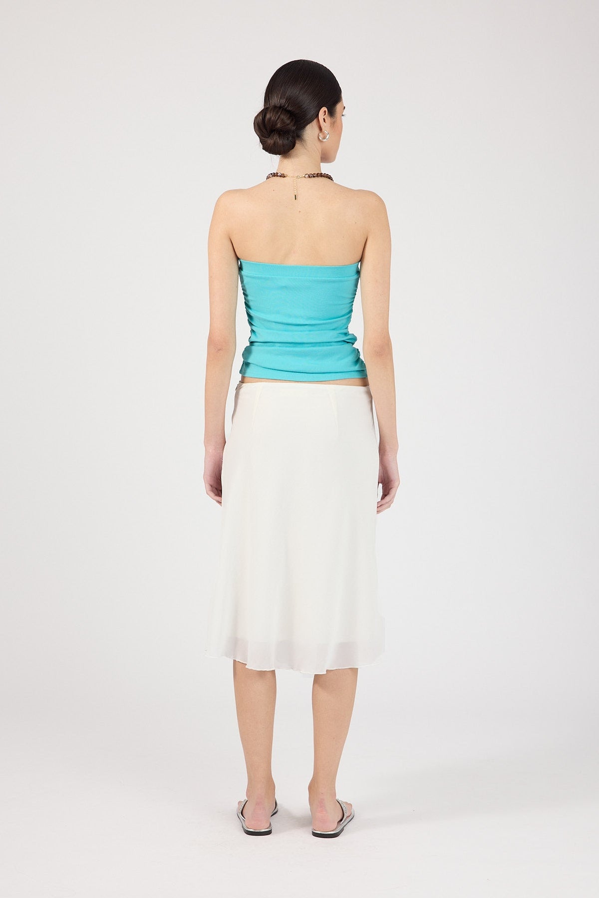 Perfect Stranger Zadie Strapless Tube Top Aqua
