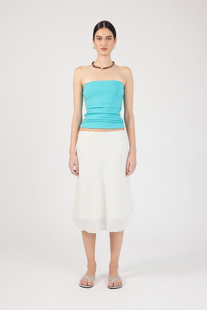 Perfect Stranger Zadie Strapless Tube Top Aqua