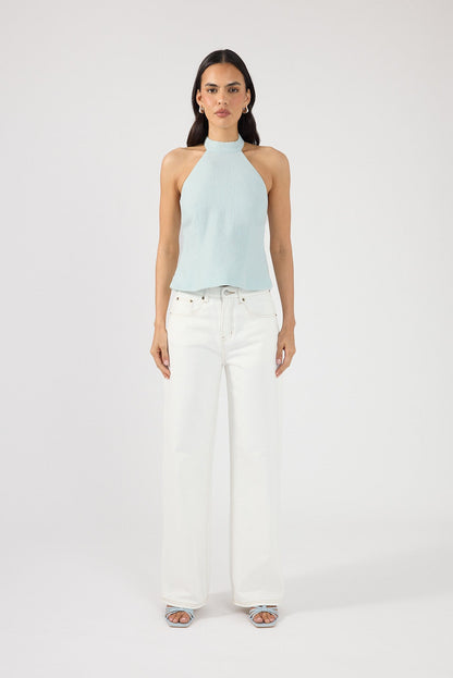 Perfect Stranger Posey Halter Top Aqua