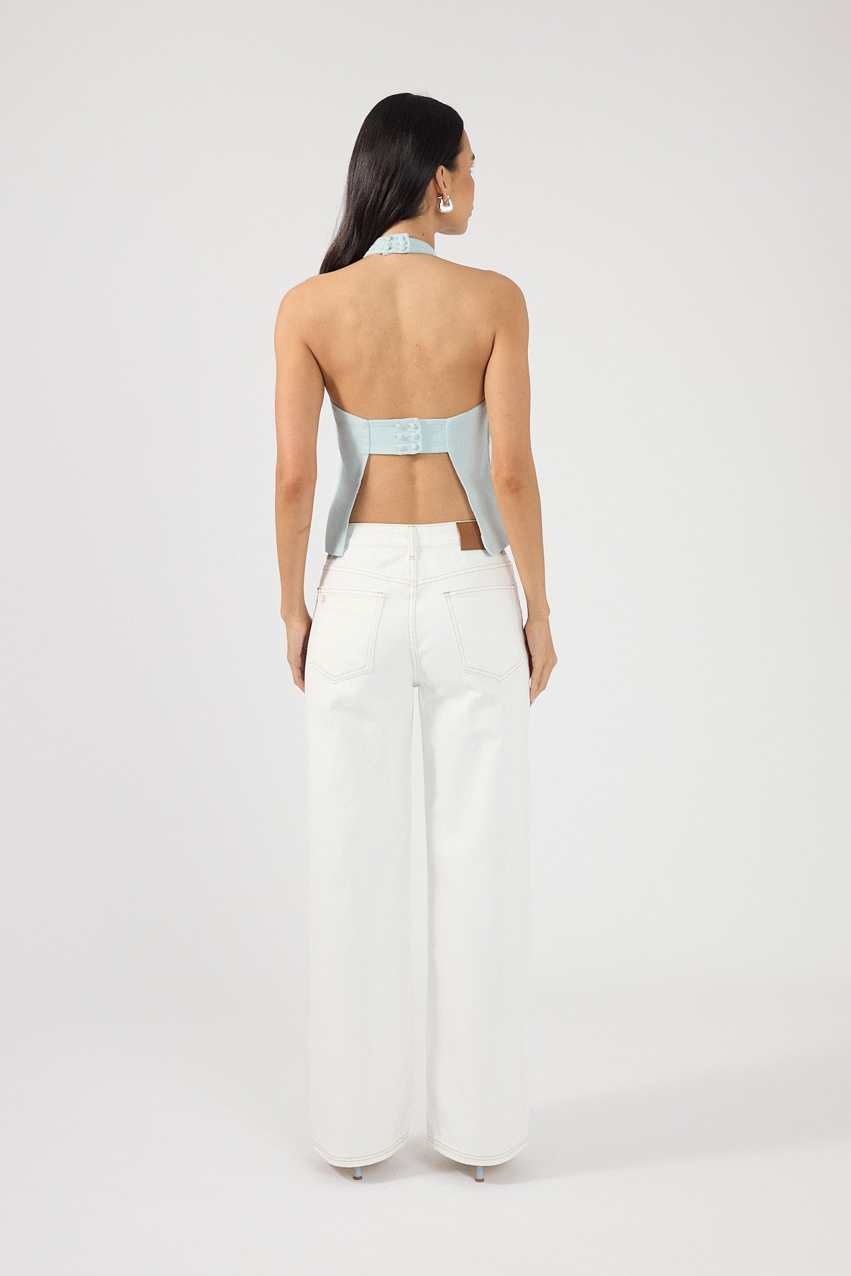Perfect Stranger Posey Halter Top Aqua