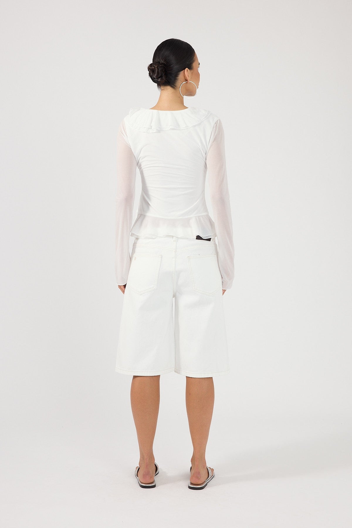 Perfect Stranger Valerie Long Sleeve Top Off White