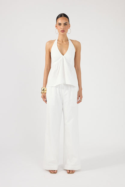 Perfect Stranger Zola Halter Top White